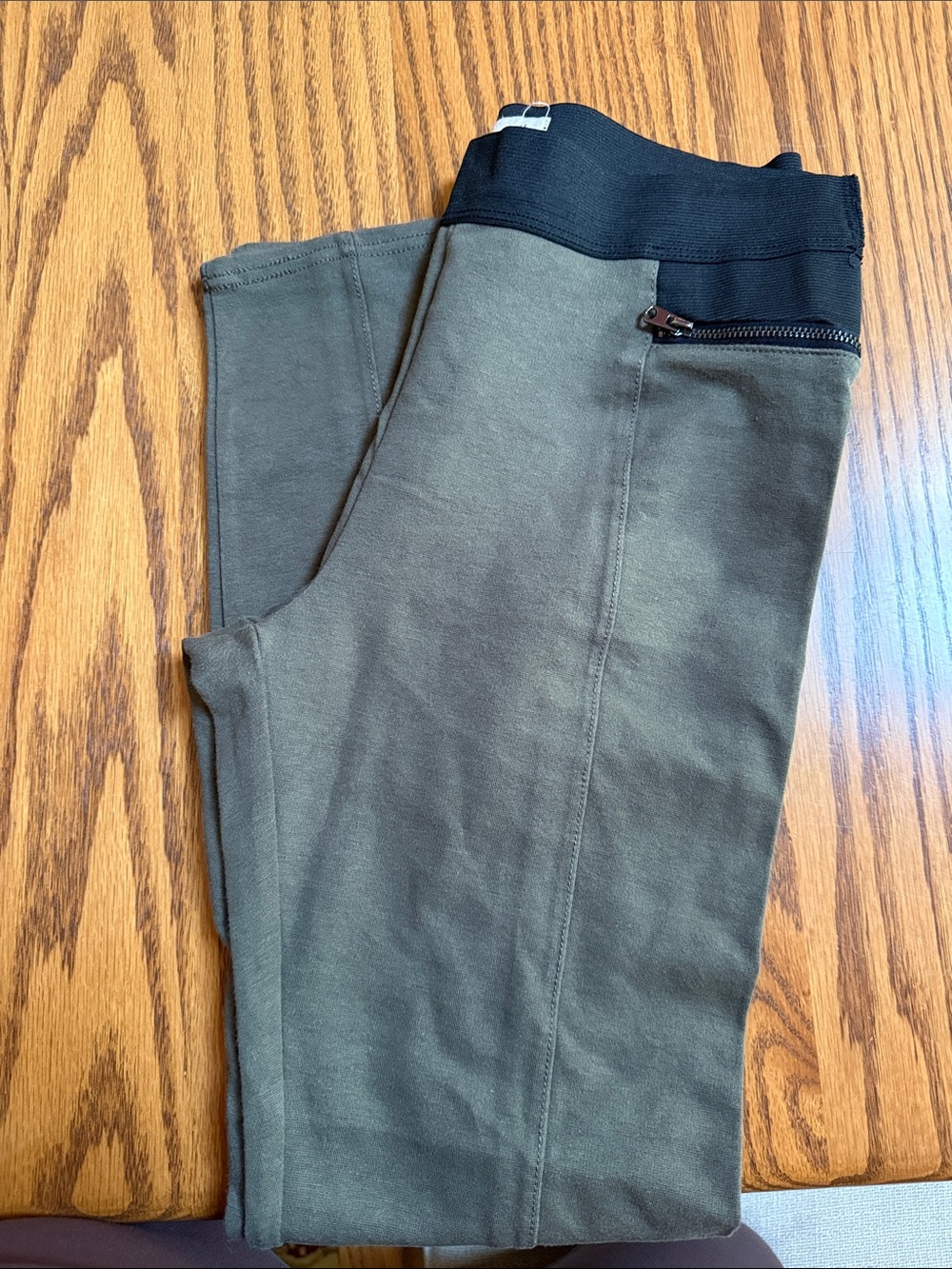 Women’s Hollister Olive Green Jogger Pants with Black Waistband